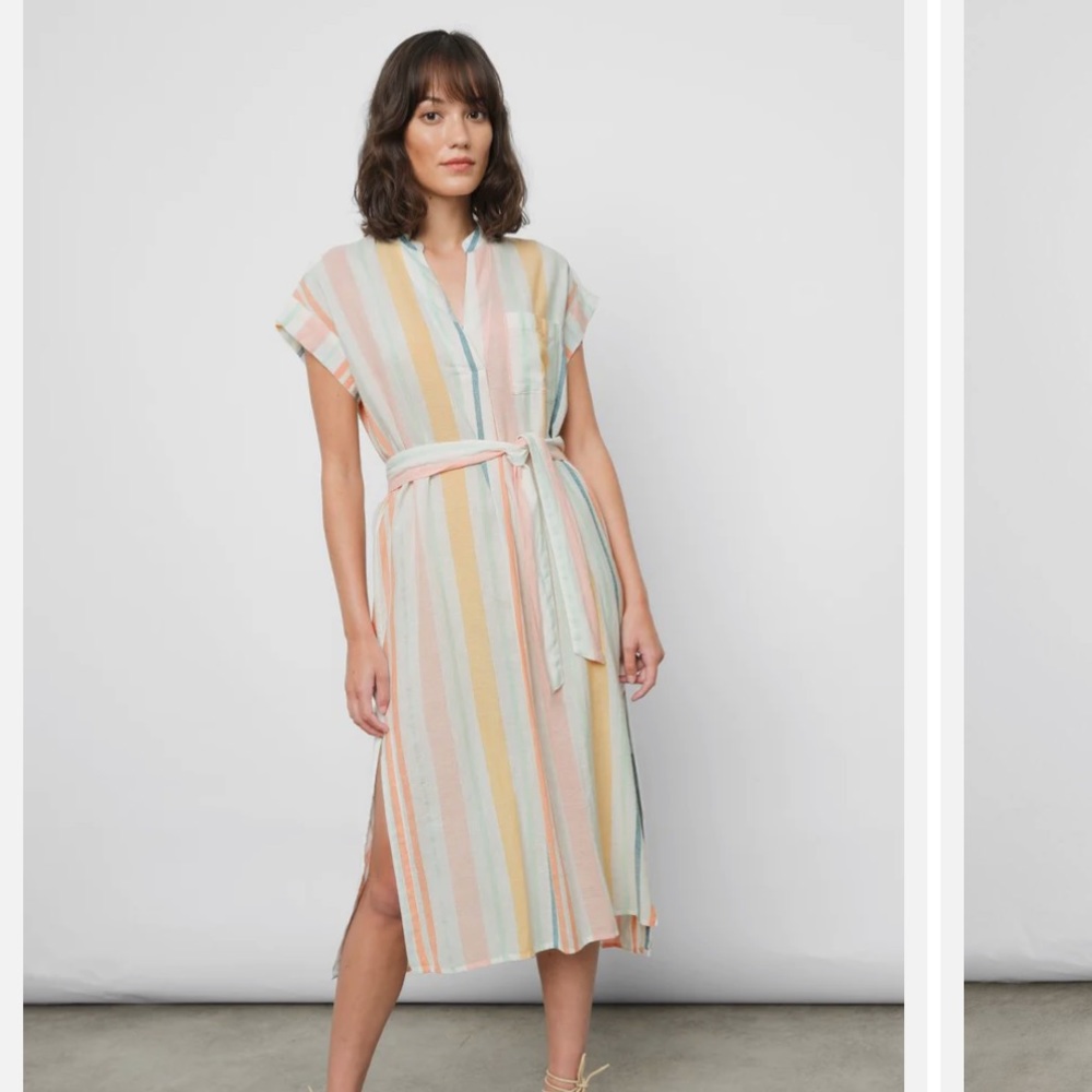 Rails Multicolor Striped Midi Dress